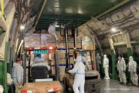 Мрия привезла из китайского аэропорта тянцзинь в киевский гостомель 103 тонны груза объемом примерно 1300. An 225 Mriya Perevez Rekordnyj Obem Gruza Medicinskih Sredstv Iz Kitaya V Polshu Video Itc Ua