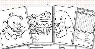 Coloring page / printable valentines card. Free Printable Valentine Coloring Pages Activity Sheets For Kids Sunny Day Family