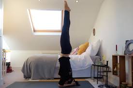 How to practice yoga's headstand prep pose the blocks at the wall support your shoulders in this headstand preparation. I Should Go Do Yoga To Prep For Headstand