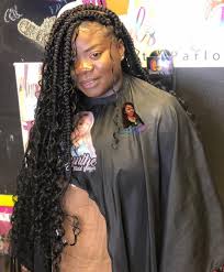 Creator Of The Messy Goddess Box Braids The Original Hair Done By Cynthe B Blonde Box Braids Black Girl Braids Braided Hairstyles For Black Women