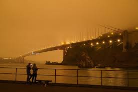 California fire smoke blocks Bay Area sun, creating red haze - Los Angeles  Times