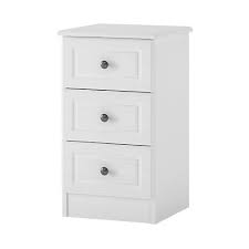 Get the best deals on bedside tables with 3 drawers. Hampshire White 3 Drawer Storage Bedside Table