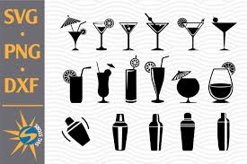 Ai (adobe illustrator) eps (encapsulated postscript). Cocktail Svg Png Dxf Digital Files Include 761902 Cut Files Design Bundles