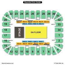 45 High Quality Seating Chart For Roanoke Civic Center