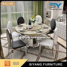 Fully assembled dimension 60l x 36d x 30h. China Hotel Furniture Dining Table Set 6 Seater Round Dining Table China Dining Table Round Table