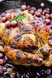 Rosemary Roasted Chicken With Red Muscato Grapes Rosemary Roasted Chicken Yummy Chicken Recipes Christmas Food Dinner