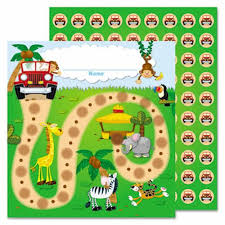 Carson Dellosa Publishing Jungle Safari Mini Incentive Chart 30 Pk Cdp148004