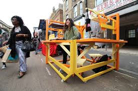 University Of Brighton Students Create Folding Market Stalls In London Market Stalls Stall Designs Pop Up Market