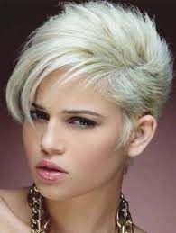 Glamorous Ideas Of Short Blonde Asymmetrical Hairstyles To Show Off Right Now If You Are Feeling Bored With Your Razored Haircuts Short Hair Styles Edgy Hair