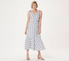 Sam Edelman Striped Maxi Dress Qvc Com Striped Maxi Dresses Dresses Striped Maxi
