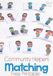 Community Helpers Matching Game Community Helpers Preschool Activities Community Helpers Matching Community Helpers Preschool