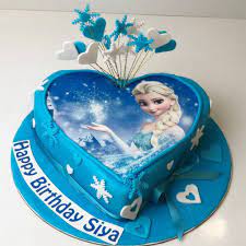 Heart shaped easy cake recipe is indeed an easy cake recipe with which you can make a heart external image. Frozen Heart Shape Print Cake Aubree Haute Chocolaterie
