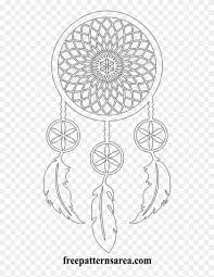 Once you have a design that you like, you need to print it out so you can use it as a template. Dream Catcher Printable Outline Template Saumur Clipart 2015925 Pikpng