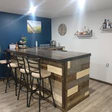 Also known as the number #1 spot for service industry from local businesses, come have a drink with us! Bar I Built For The Basement Woodworking