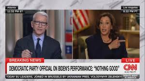 Kamala Harris Spars With Anderson Cooper Over Biden Debate Performance