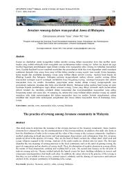 Seseorang yang memerlukan tentukan satu topik penelitian secara tentatif satu disertasi tertentu dapat meminta jasa badan. Amalan Rewang Dalam Masyarakat Jawa Di Malaysia