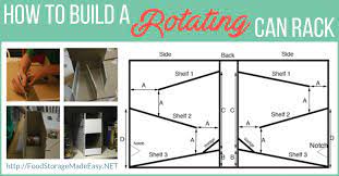 Tutorial: How To Build A Rotating Can Rack - Food Storage Made Easy