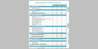 Modele De Compte Dexploitation Sur Excel - Modeles Excel