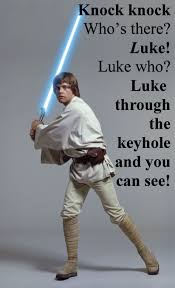 Star Wars Luke Skywalker Knock Knock Joke Lunch Note Jokes For Teens Cheesy Jokes Jokes For Kids