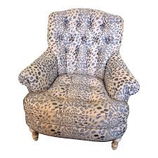 Browse a wide selection of accent chairs and living room chairs, including oversized armchairs, club chairs and wingback chair options in every color and material. Blue Leopard Print Accent Chair Chairish
