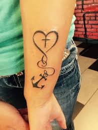 Black ink 3d anchor with chain and cross tattoo on right side rib. 77 Incredible Anchor Tattoos Designs Meaning Media Democracy