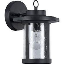 Chloe Ch22060bk10 Od1 Vaxcel Transitional 1 Light Black Outdoor Wall Sconce 10 Height