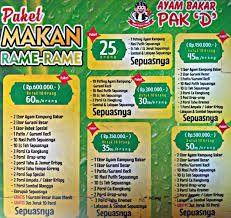 Menu resto lombok ijo ponorogo : Menu Ayam Bakar Pak D Waru Surabaya Kuliner Traveloka