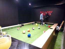 Playing Snookball At Ballers Bistro Pool Halls Bistro Play