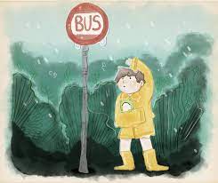 Waiting for the bus in the rain was todays mood while i was waiting for the bus to get to work. Artstation Waiting For The Bus In The Rain Joelle Mccallion