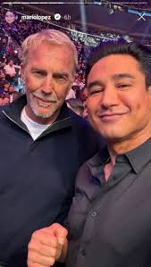 Kevin Costner & Modern West enjoys his birthday at a match UFC #ufc_311  🤍🥹🤠👑💋