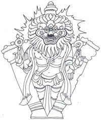 Dasavatara 4 Narasimha Avatara Outline Art God Art Hindu Art Here i am uploading some images of lord narasimha.narasimha is the avatar of the hindu god vishnu which is one of the dashavatara,based stories from hindu mythology.previous post updated was head and crown sculpt,here is the completion of full. dasavatara 4 narasimha avatara