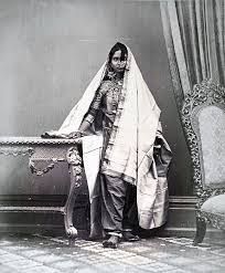 19th Century Photo Of Indian Woman Kind Of Traditional Folk Costume And Jewelry Of India Vintage India Archaeological Survey Of India Studio Portraits