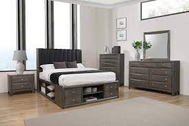 They are particularly useful for small homes and apartments where space is limited. Phoenix Storage Platform Bed 6 Piece Bedroom Set In Coco Grey Finish By Coaster 205470