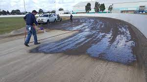 Do it yourself pothole and asphalt driveway repair. Dustless Environmentally Safe Dust Control Green Track