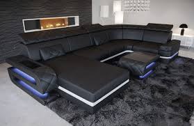 1 wählen sie ihr modernes design. Ledersofa Bologna In Der U Form Moderne Sofa Wohnlandschaft