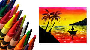 Jangan lupa subscribe dan nyalakan tanda lonceng ya! Senja Tutorial Menggambar Dengan Crayon Oil Pastel Youtube