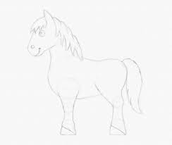 Disegno stilizzato bambina con cavallo : Disegno Per Bambini Disegnare Un Pony