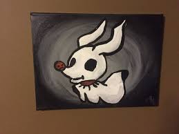 Santa claus, warm cookies, and freshly fallen snow bring smiles to the faces of everyone young. Zero From Quot Nightmare Before Christmas Quot Acrylic Painting Made To Order Halloween Canvas Nightmare Before Christmas Drawings Cute Canvas Paintings