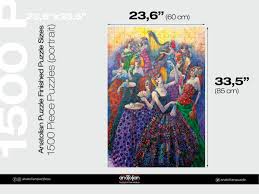 Anatolian puzzles has a mission to keep the trust and satisfaction of its customers and suppliers at the highest level in a peaceful working environment . Anatolian Puzzle On Twitter Finished Puzzle Sizes For Anatolianpuzzleus 1500 Piece Puzzles Portrait Vertical 23 6 X33 5 60x85cm The 1500 Piece Puzzle Includes 1500 Puzzle Pieces Anatolianpuzzle Puzzleanatolian Jigsawpuzzle