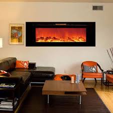 The choices in flames really provide great atmosphere. Touchstone Sideline 60 Inch Wall Mounted Recessed Electric Fireplace Black 80011