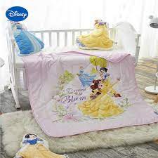 Disney Princess Beauty And Beast Belle Summer Quilts Comforter 100 Cotton Bedding 120 150cm Child Baby Crib Girls Cot Bed Decor Comforters Duvets Aliexpress