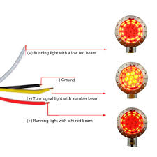 Precisely shortening the turn signal spacer so once tightened its in exactly the right spot. Universal 4 Wire Chrome 12v Blinker Running Brake Bullet Led Brake Turn Signal Light Indicator Lamp Motorcycle For Harley Honda Aliexpress