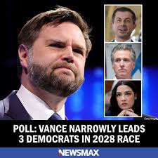 Vice President JD Vance leads Pete Buttigieg, Gavin Newsom, and Alexandria  Ocasio-Cortez in hypothetical matchups for the 2028 presidential election,  a new poll revealed.