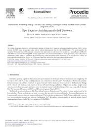 Pdf New Security Architecture For Iot Network
