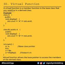 Virtual Function
