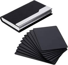 15% off with code zazzlelovesu. Buy Thick Aluminum Metal Business Cards Anodized Aluminum 86 X 54 X 0 8mm With Protector Sleeves Black 10 Online In Turkey B08jtbjvwf