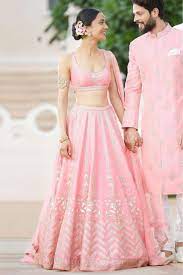 Pakaian dres couple pink / pretty in pink! Taffeta Silk Embroidery Lehenga Choli In Pink Colour In 2021 Indian Wedding Outfits Bridal Outfits Designer Dresses Indian