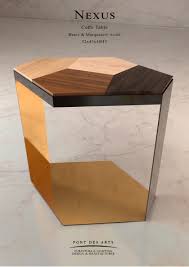 Nexus Coffee Table Designer Monzer Hammoud Pont Des Arts Studio Paris Furniture Side Tables Side Table Art Deco Furniture
