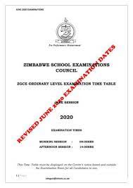 Zimbabwe School Examinations Council Zimsec Free Download Pdf