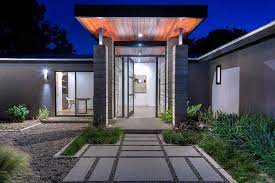 Roger cook and his crew are using concrete pavers for a new front walk. Modern Ranch Style Home With Concrete Paver Walkway Hgtv
